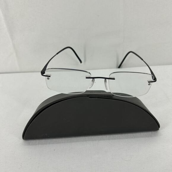 Silhouette 5561 Eyeglasses FRAMES 9040 Black ..[]19-150 Austria Titanium J812